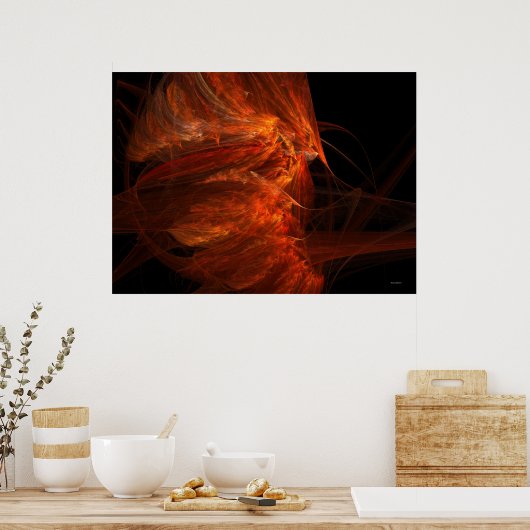 Humming Phoenix Poster (Keuken)