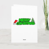 Humming Snowman Feestdagen Kaart (Achterkant)