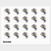 Humming_Tunes Ronde Sticker (Vel)