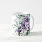Humming vogel Bloemen schoonheid Koffiemok (Voorkant rechts)