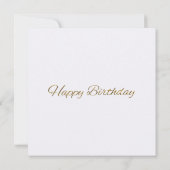 Humming vogel vliegen met bloemen Happy Birthday (Achterkant)