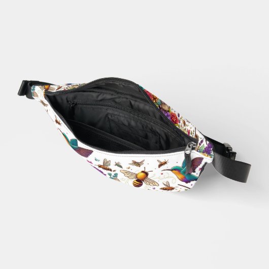 Humming vogels & Bijen Bloemen Heuptasje (Open)