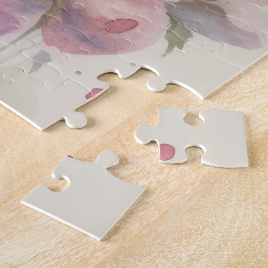 Humming Vogels en Bloemen Legpuzzel (Zijkant)