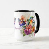 Humming Vogels met Mooie Bloemen Mok (Voorkant rechts)