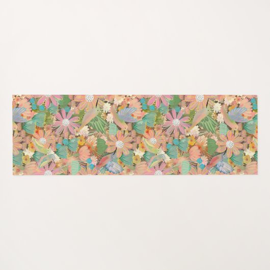 Humming vogeltuin yogamat (Achterkant (horizontaal))