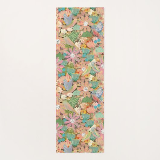 Humming vogeltuin yogamat (Achterkant)