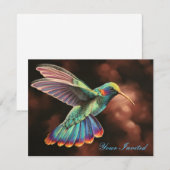 Hummingbird 2 Uitnodiging (Voorkant / Achterkant)