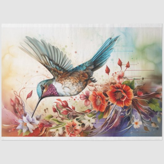 Hummingbird 4 Decoupage papier (Voorkant)