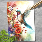 Hummingbird 4 Decoupage papier