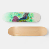 Hummingbird - acrylverfskateboard persoonlijk skateboard (Horizontaal)
