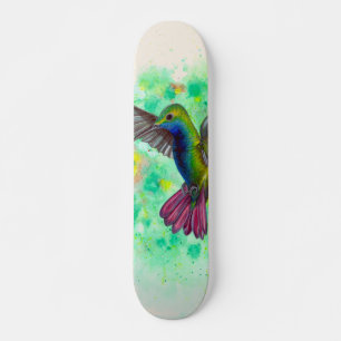 Hummingbird - acrylverfskateboard persoonlijk skateboard