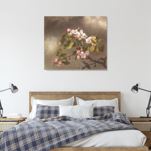 Hummingbird and Apple Blossom Canvas Afdruk (Insitu (Slaapkamer))
