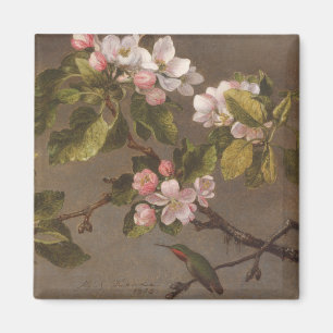 Hummingbird and Apple Blossom Magneet
