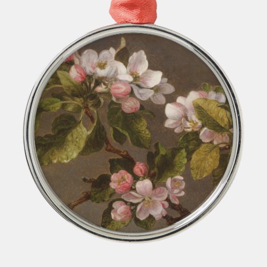 Hummingbird and Apple Blossom Metalen Ornament (Voorkant)