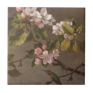 Hummingbird and Apple Blossom Tegeltje