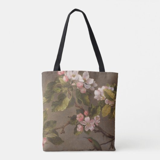 Hummingbird and Apple Blossom Tote Bag (Achterkant)