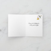 Hummingbird and Bells Kaart (Binnen)