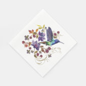 Hummingbird and Berries Paper Napkin Servet (Hoek)