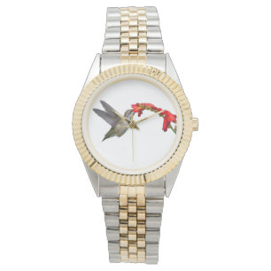 Hummingbird and Crocosmia Horloge