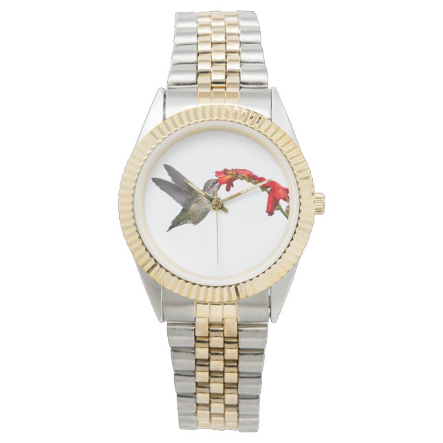 Hummingbird and Crocosmia Horloge (Voorkant)
