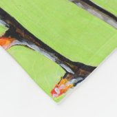 Hummingbird and Crocosmia Painting Fleece Deken (Hoek)