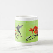 Hummingbird and Crocosmia Painting Koffiemok (Center)