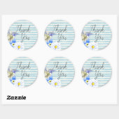 Hummingbird and Daisies Ronde Sticker (Vel)