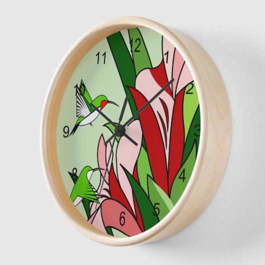 Hummingbird and Flower  (Hoek)