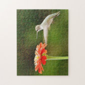 Hummingbird and Flower Art Puzzle Legpuzzel (Verticaal)