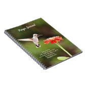  Hummingbird and Flower Faith Journal Notitieboek (Rechterzijde)