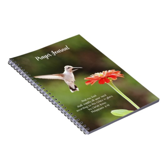  Hummingbird and Flower Faith Journal Notitieboek (Rechterzijde)