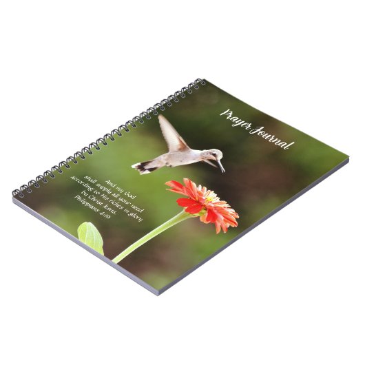  Hummingbird and Flower Faith Journal Notitieboek (Linkerzijde)