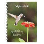  Hummingbird and Flower Faith Journal Notitieboek (Voorkant)