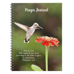  Hummingbird and Flower Faith Journal Notitieboek
