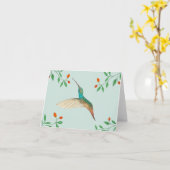 Hummingbird and Flowers Kaart (Gele Bloem)