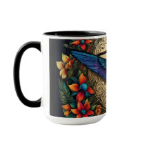 Hummingbird and Flowers