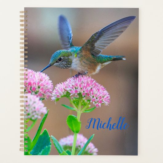 Hummingbird and Flowers Planner (Voorkant)