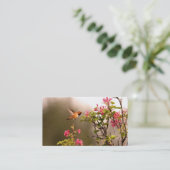 Hummingbird and Flowers Visitekaartje (Staand voorkant)