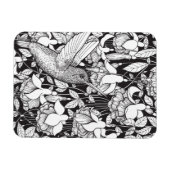 Hummingbird and fuchsia magneet (Horizontaal)