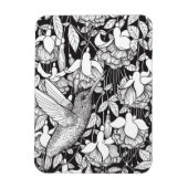 Hummingbird and fuchsia magneet (Verticaal)
