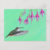 Hummingbird and Fuchsia Painting Briefkaart (Voorkant)