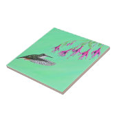 Hummingbird and Fuchsia Painting Tegeltje (Zijkant)