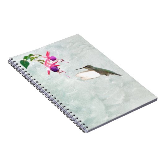 Hummingbird and Fuschia Notitieboek (Rechterzijde)