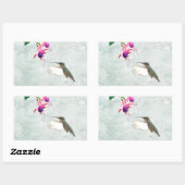Hummingbird and Fuschia Rechthoekige Sticker (Vel)