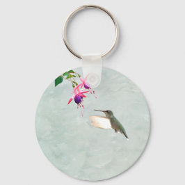 Hummingbird and Fuschia Sleutelhanger