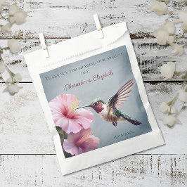 Hummingbird and Hibiscus | Blue Wedding Bedankzakje