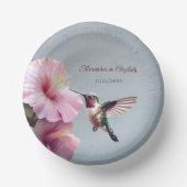 Hummingbird and Hibiscus | Blue Wedding Papieren Kommen (Voorkant)