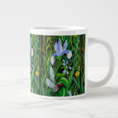 Hummingbird and Iris Coffee Cup Grote Koffiekop (Rechts)