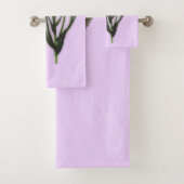 Hummingbird and Iris Flower Bad Handdoek (Insitu)