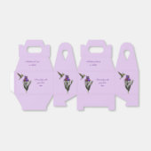 Hummingbird and Iris Flower Personalized Bedankdoosjes (Uitgevouwen)